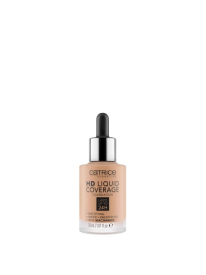 Poza cu Catrice HD Liquid Coverage Foundation 040 Warm Beige 30 ml