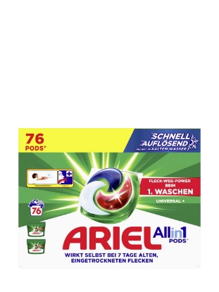 Poza cu Ariel All in 1 Pods Universal+, detergent capsule universal, 76 spalari