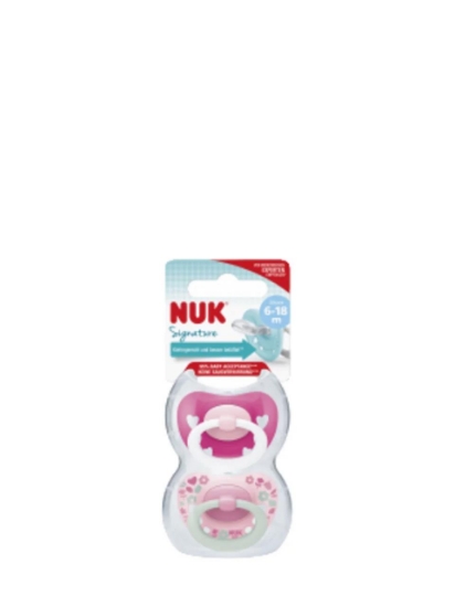 Poza cu Nuk Signature, suzete din silicon, 2 buc