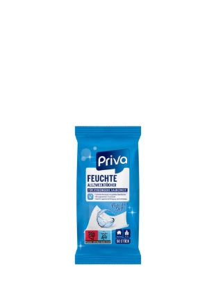 Poza cu Priva, servetele umede parfumate, 50 buc