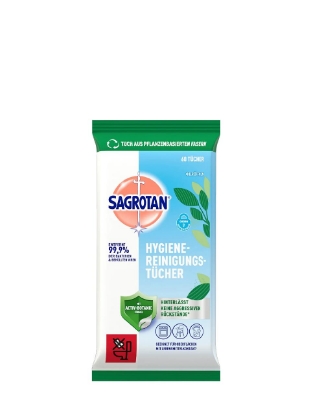 Poza cu Sagrotan Hygiene, servetele umede dezinfectante, 60 buc
