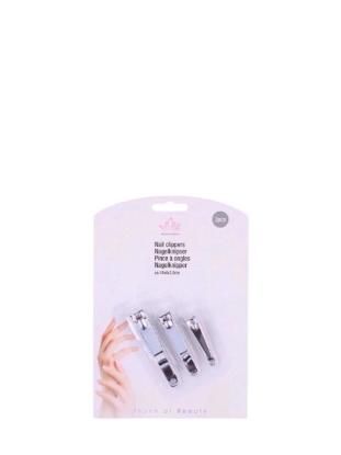 Poza cu Touch Of Beauty Nail Clippers Set, unghiere din otel inoxidabil, 3 piese