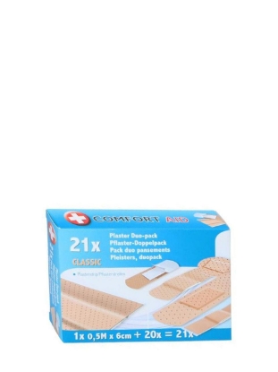 Poza cu Comfort Aid, plasturi clasici set mixt, 21 buc