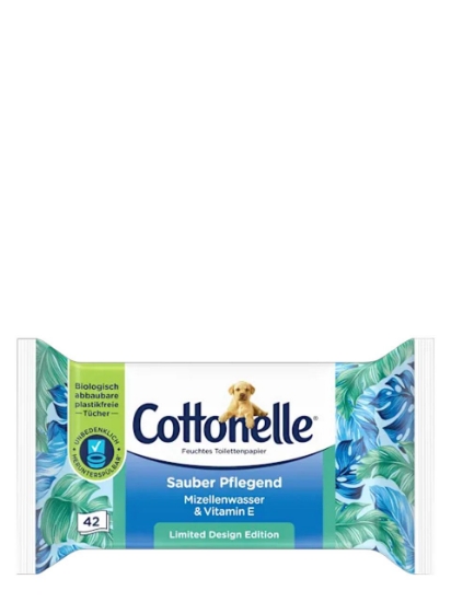Poza cu Cottonelle, hartie igienica umeda cu vitamina E, 42 buc