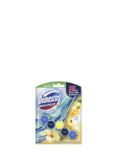 Poza cu Domestos Tropical Sea, odorizant pentru vasul de toaleta, 53 g