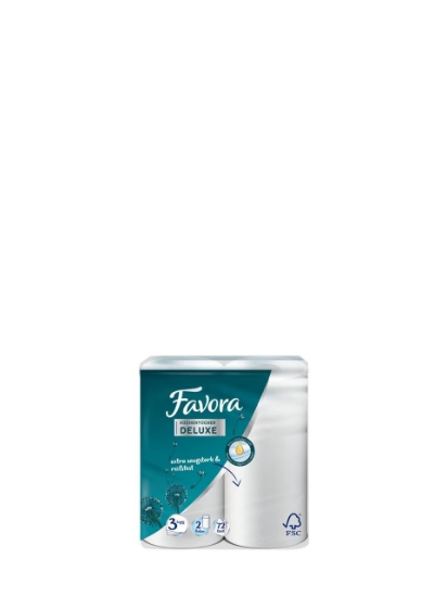 Poza cu Favora Deluxe, prosoape de bucatarie, 2 role, 3 straturi