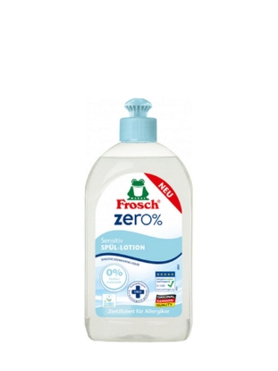 Poza cu Frosch Zero%, detergent sensitiv pentru vase, 500 ml