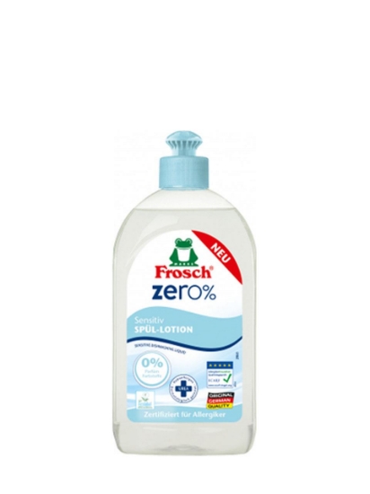 Poza cu Frosch Zero%, detergent sensitiv pentru vase, 500 ml