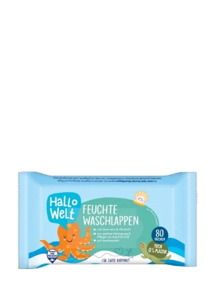 Poza cu Hallo Welt Feuchte Waschlappen, servetele umede pentru bebelusi, 80 buc