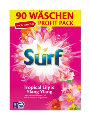 Poza cu Surf Color Tropical Lily & Ylang Ylang, detergent pudra pentru rufe colorate,  90 spalari, 5.13 Kg