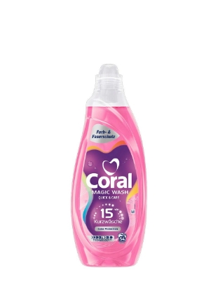 Poza cu Coral Magic Wash, detergent lichid pentru rufe colorate, 54 spalari, 2.16 L