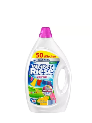 Poza cu Weißer Riese Color Gel Aktiv, detergent gel pentru rufe colorate, 50 spalari, 2.25 L