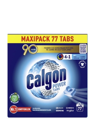 Poza cu Calgon 4in1 Power Tabs, tablete anticalcar pentru masina de spalat vase, 77 buc