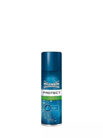 Poza cu Wilkinson Sword Protect Sensitive, gel de ras cu aloe vera, 200 ml