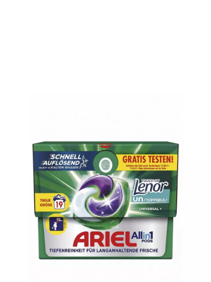 Poza cu Ariel All in 1 Pods Universal+, detergent capsule universal, 19 spalari